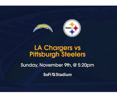 LA Chargers vs Pittsburgh Steelers Tickets Nov 9