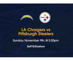 LA Chargers vs Pittsburgh Steelers Tickets Nov 9