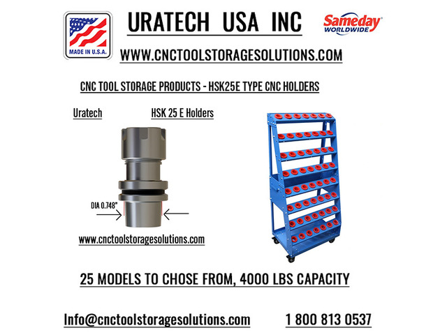 Uratech: High-Quality CNC Tool Storage for HSK25E holders