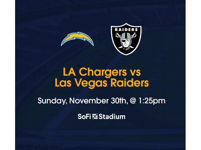 2025 LA Chargers vs Las Vegas Raiders