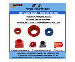 Uratech : High-Quality Red nylon inserts for all types of CNC Holders