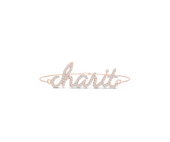 Custom Diamond Name Bracelet – Elegant Script Design (6.5 Inch)