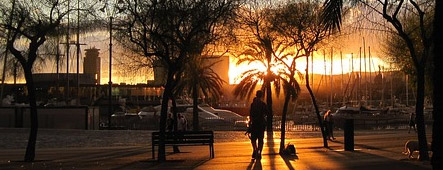 barcelona sonnenuntergang