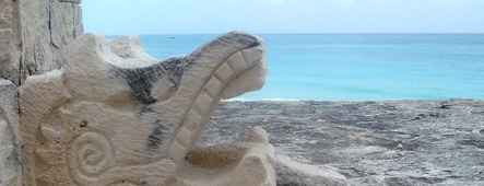cancun maya skulptur
