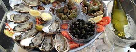 Nizza Muscheln Austern