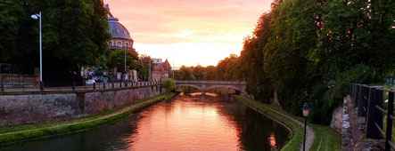Straßburg Sonnenuntergang Alsace