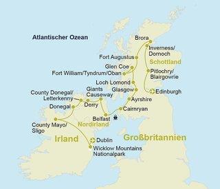 10-tägige Rundreise durch Irland & Schottland