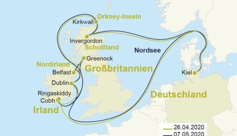 12-tägige Irland & Schottland Kreuzfahrt
