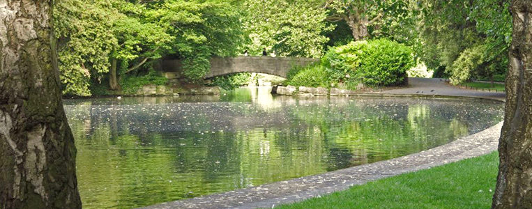 Die O'Connell Bridge in St. Stephen's Green