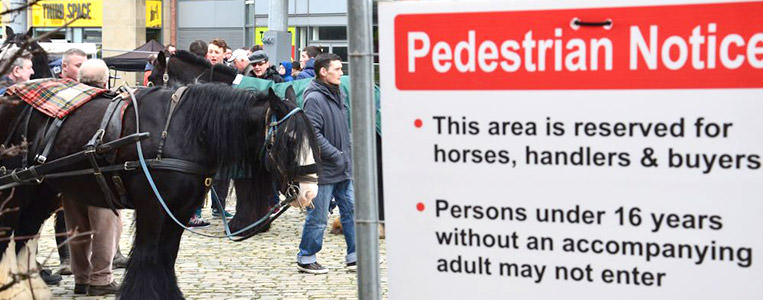 Warnhinweise für Besucher: Zutritt unter 16 Jahren nur mit Aufsichtsperson