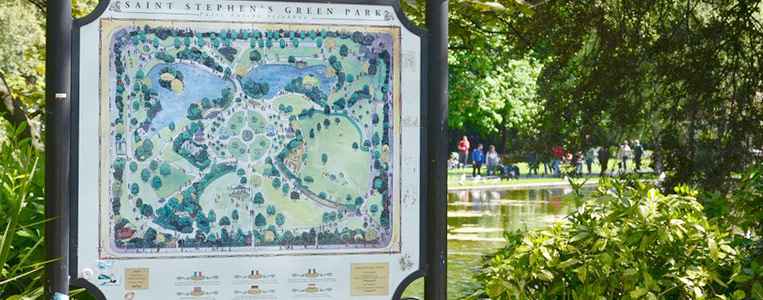 Der Lageplan des Parks, damit niemand verloren geht