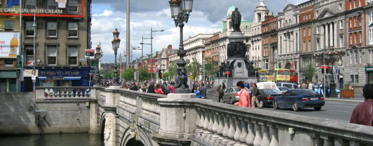 Auf der O'Connell Bridge befindet sich diese kuriose Sehenswürdigkeit