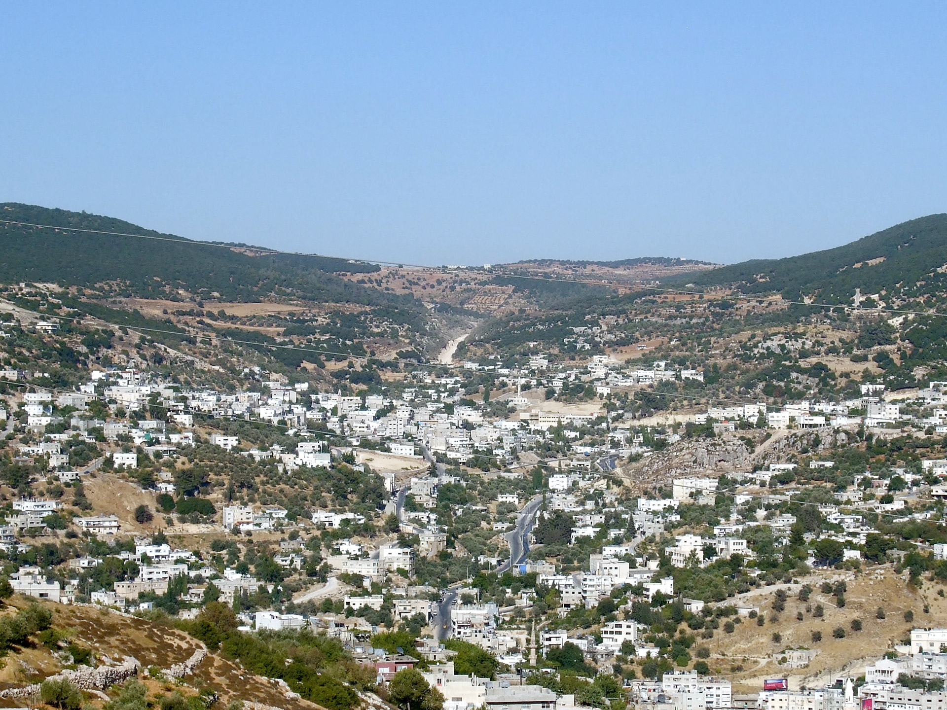 ajloun stadt panorama