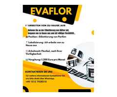 Evaflor stellt ein: einfache Heimarbeit, 1200 € /Monat
