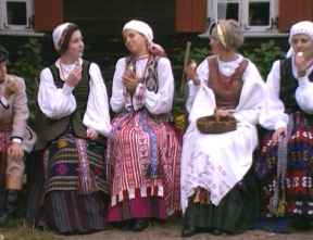 Nationalkostüme in Sulvalkija