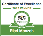 Riad Menzeh Certificate