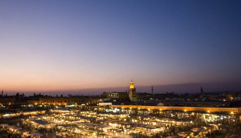 Marokko Marrakesch Platz