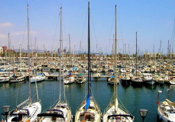 Der Hafen in Barcelona