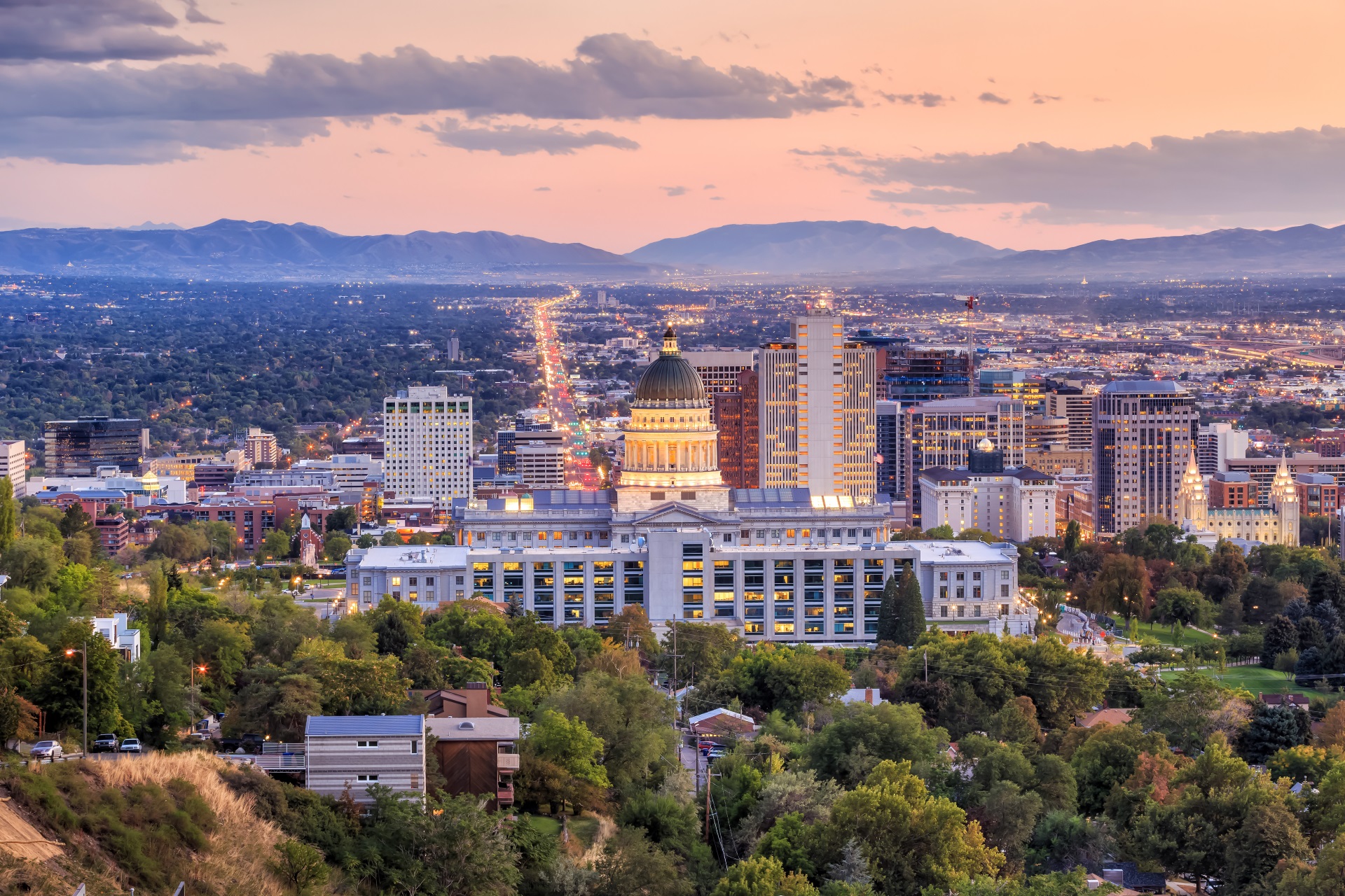 Eingebettet in wunderschöner Natur: Die Hauptstadt Uthas Salt Lake City.