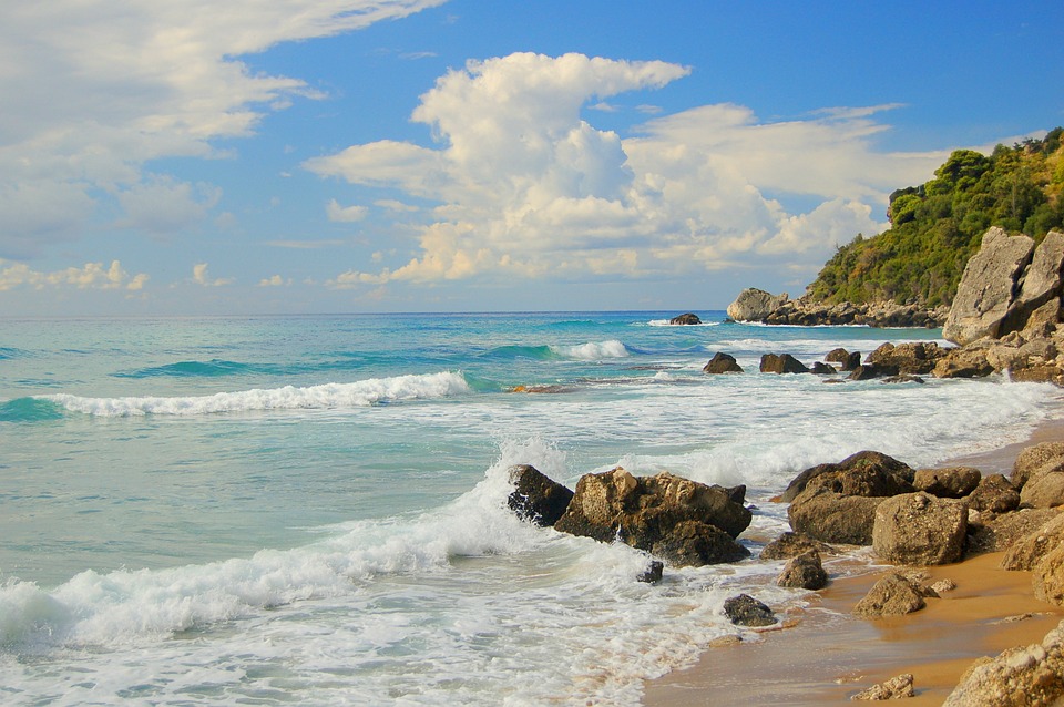 korfu meer strand