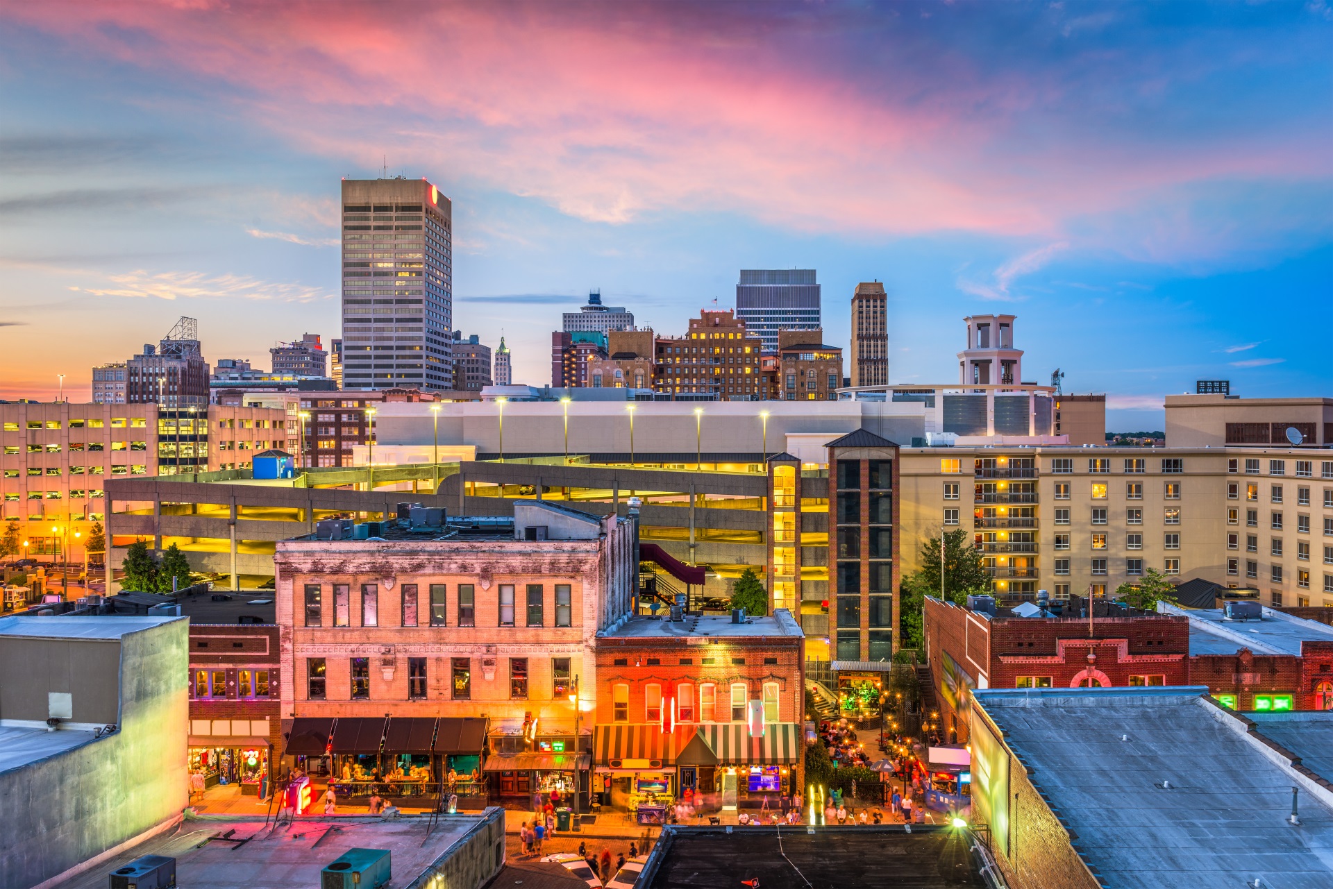 Memphis Städtereisen Skyline Beale Street