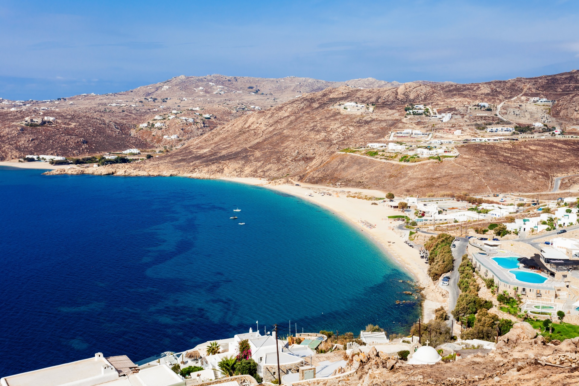 Der Elia Beach auf Mykonos.