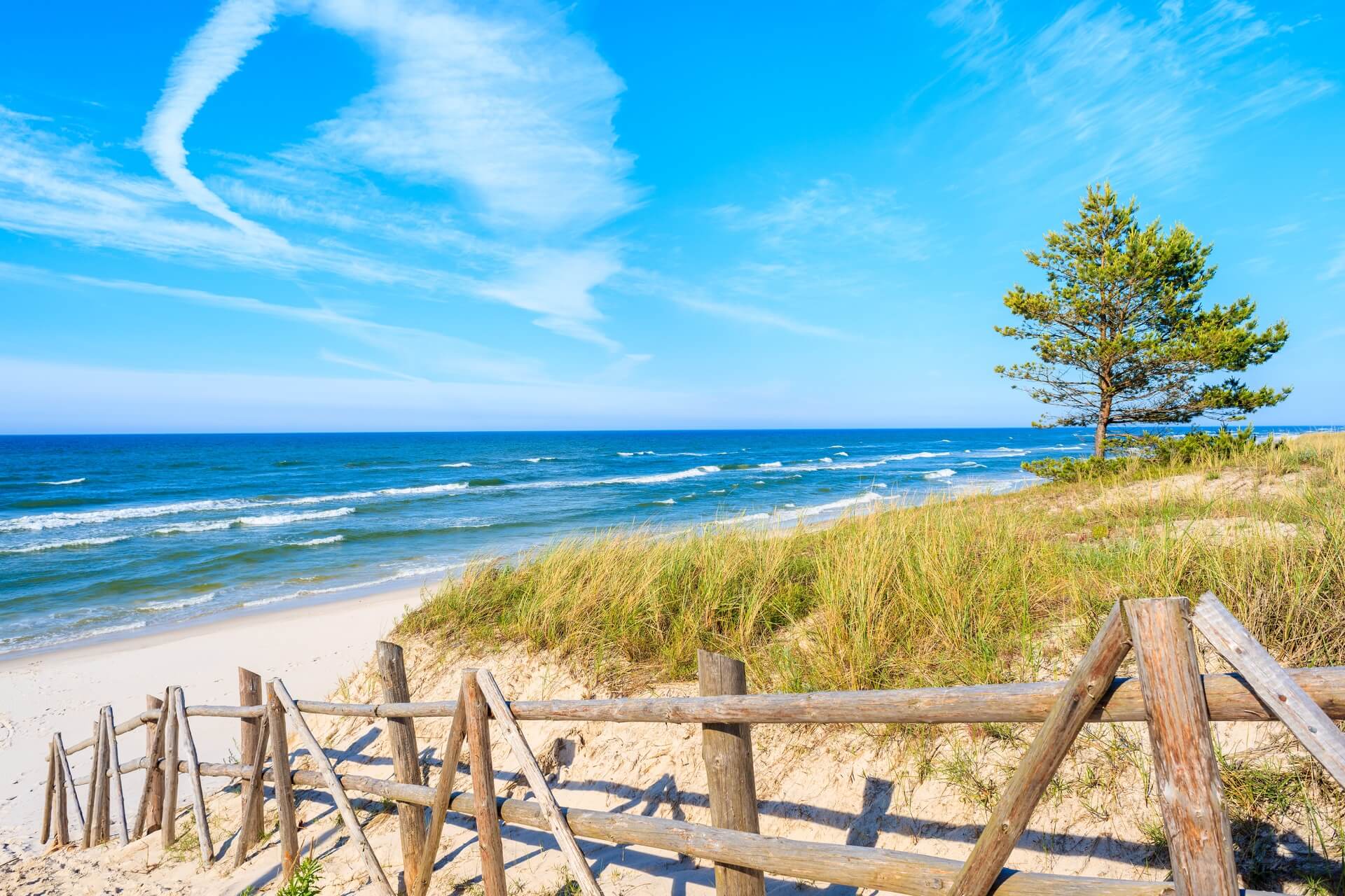 Polen-Sandstrand-Ostsee