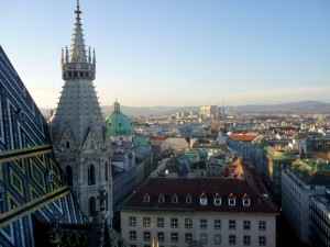 Blick vom Stephansdom auf die Wiener Altstadt Blick vom Stephansdom auf die Wiener Altstadt