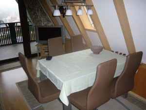 Essgruppe Balkonblick