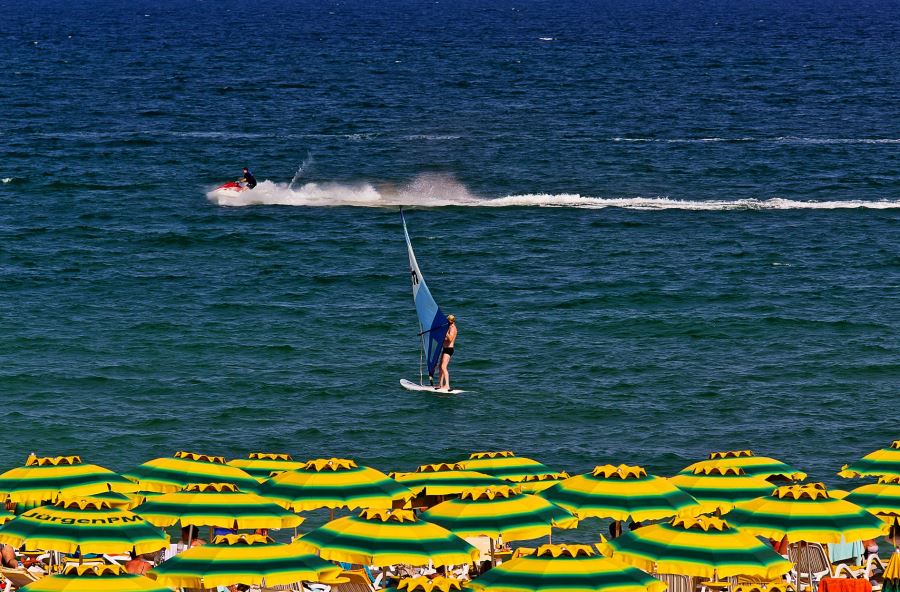 Der Goldstrand in Bulgarien ist eine Touristenhochburg Der Goldstrand in Bulgarien ist eine Touristenhochburg