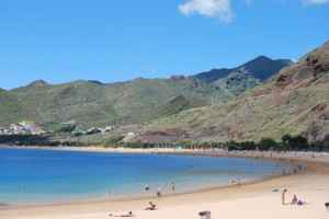 Sandstrand auf der Insel Teneriffa