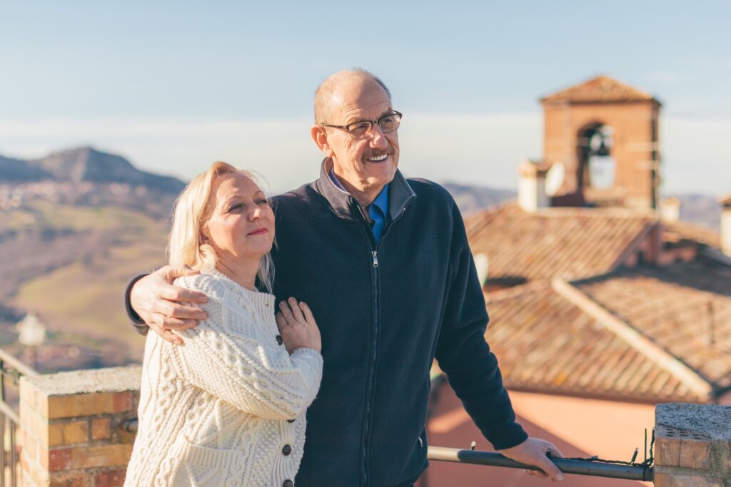 Rentnerpaar in Italien