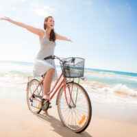 Fahrrad am Strand
