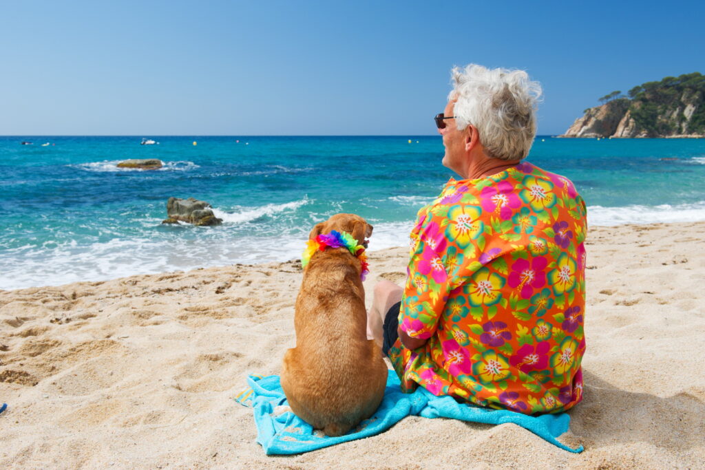 Rentner am Strand - Senioren Überwintern