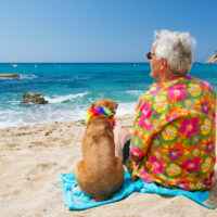 Rentner am Strand - Senioren Überwintern