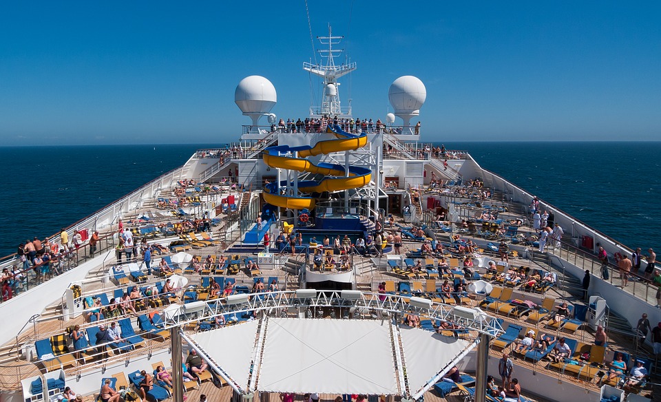 Deck Kreuzfahrtschiff