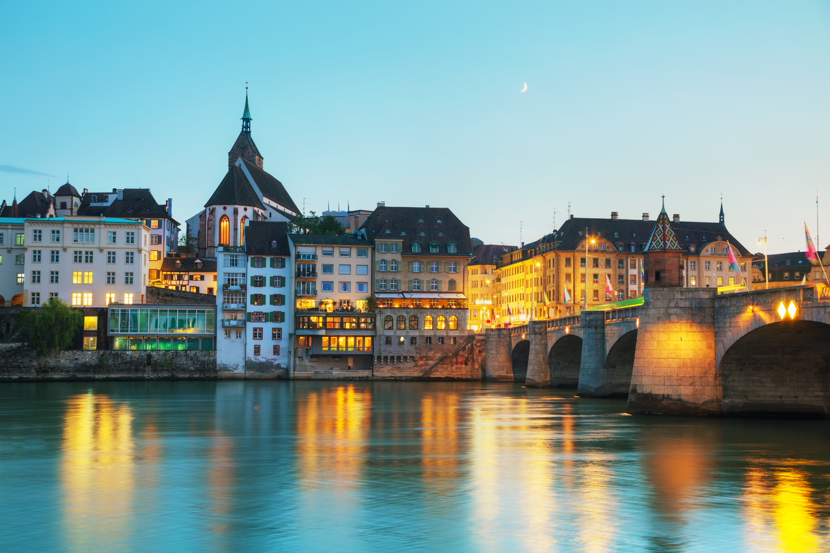 Basel Blick vom Rhein