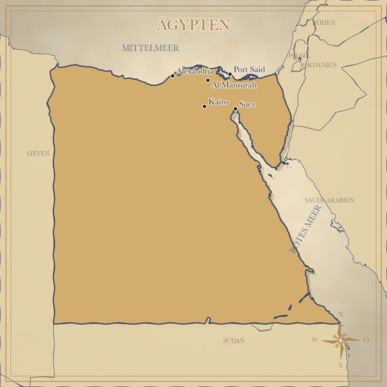 Landkarte Ägypten