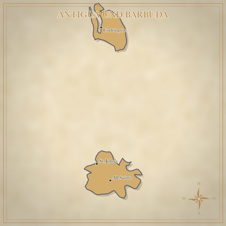 Landkarte Antigua und Barbuda