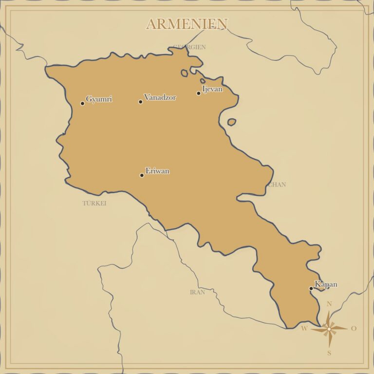 Landkarte Armenien