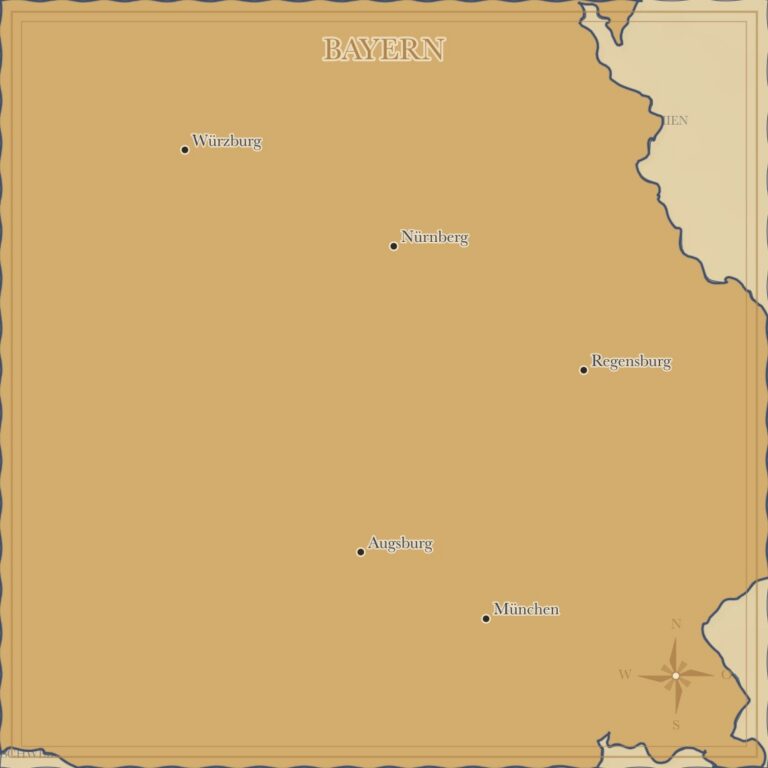 Landkarte Bayern