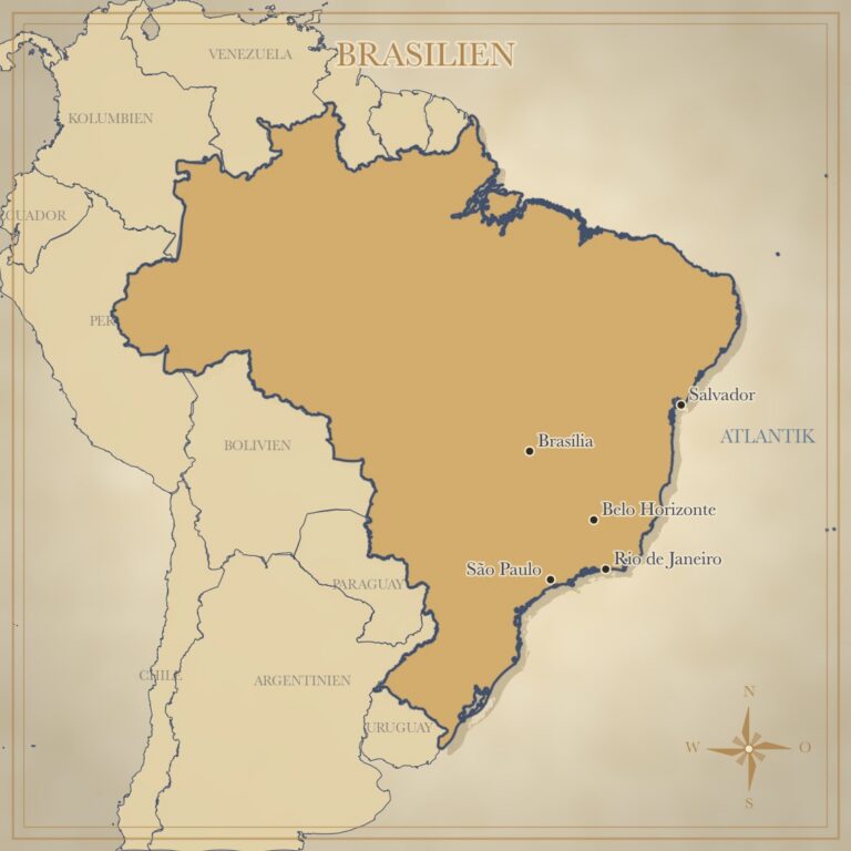 Landkarte Brasilien