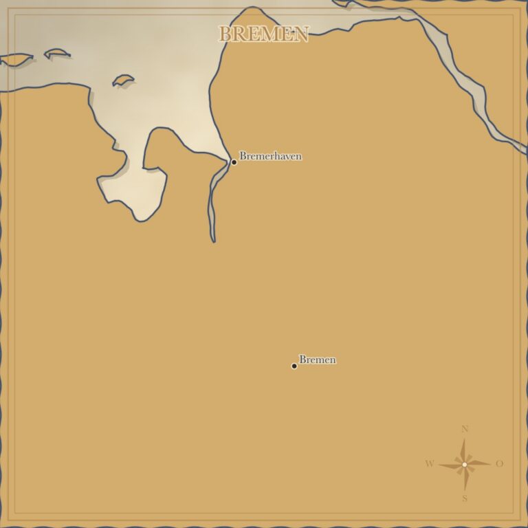 Landkarte Bremen