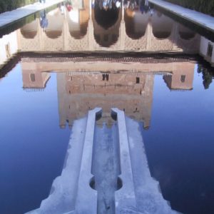 Brunnenanlage, Alhambra, Granada, Andalusien