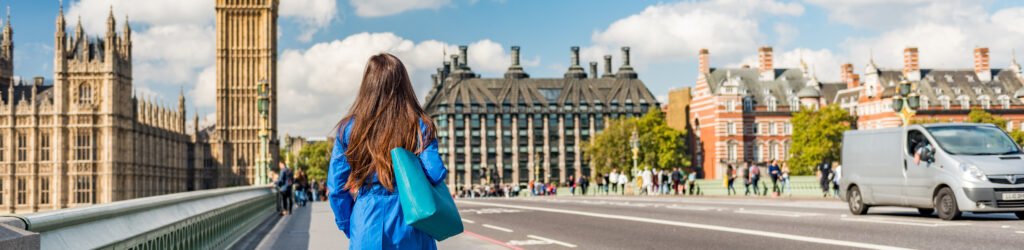 England London Big Ben Frau
