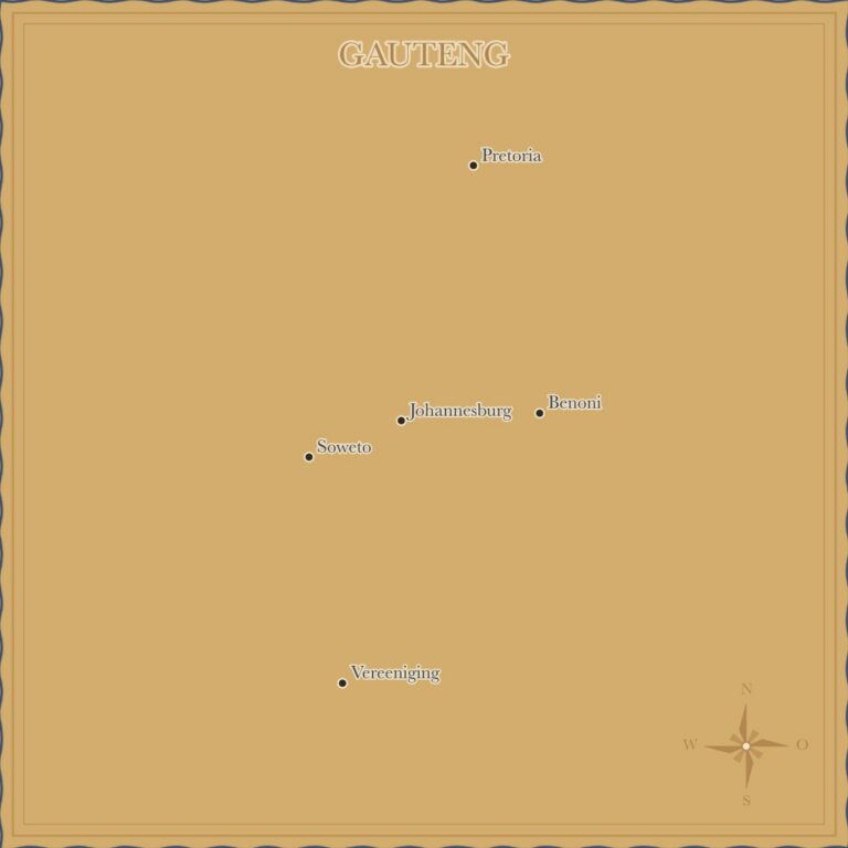 Landkarte Gauteng