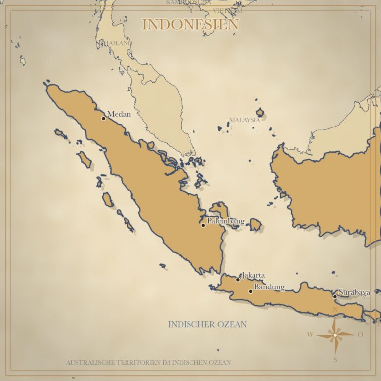 Landkarte Indonesien