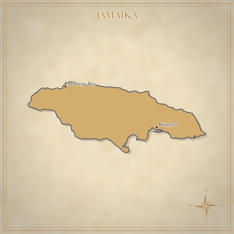 Landkarte Jamaika