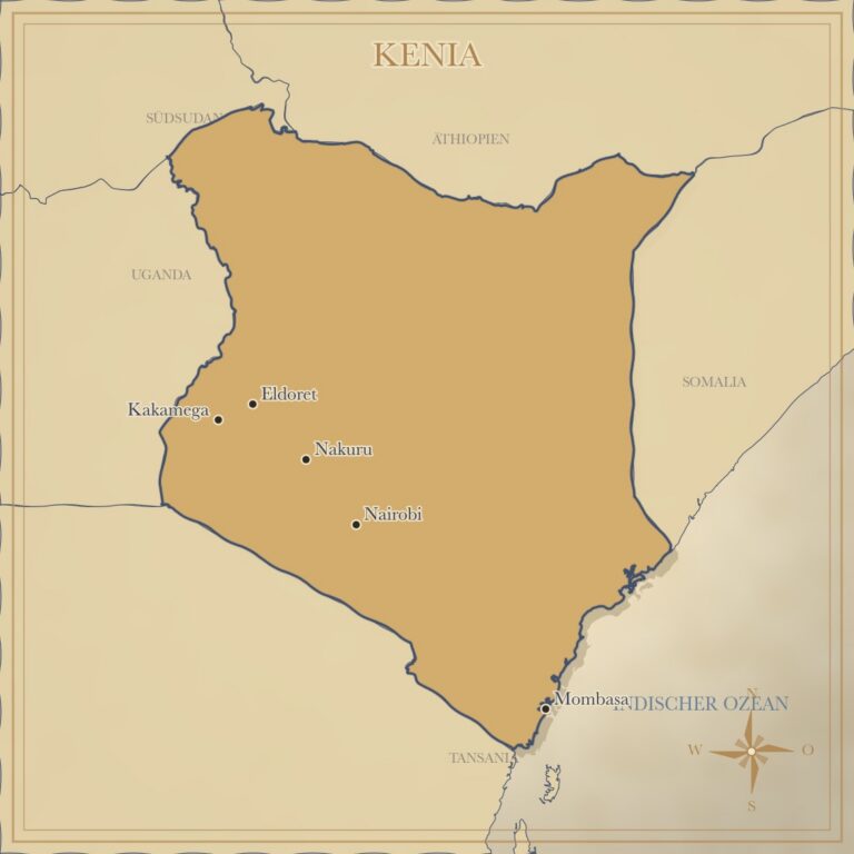 Landkarte Kenia