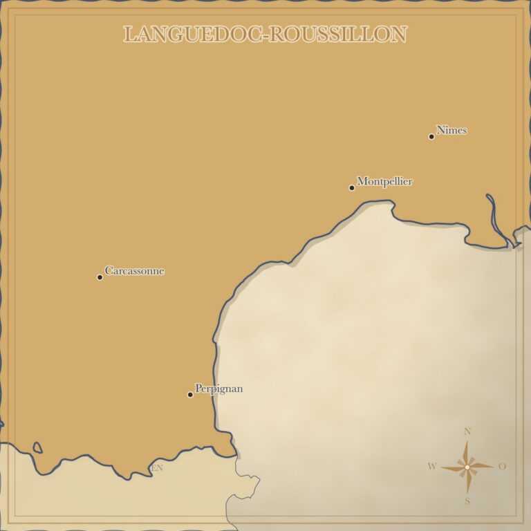 Landkarte Languedoc-Roussillon
